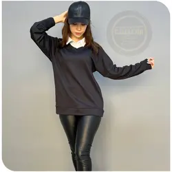 بلوز گلکسی یقه مردانه