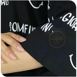 تیشرت لانگ کلاهدار اسمایل