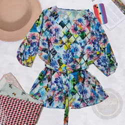 شومیز طرحدار فلور