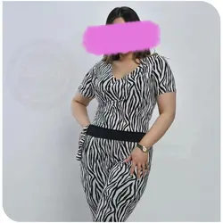 تیشرت چپ و راستی و ساپورت گورخری