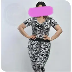 تیشرت چپ و راستی و ساپورت گورخری