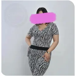 تیشرت چپ و راستی و ساپورت گورخری