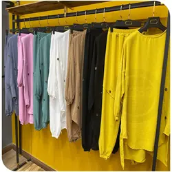 ست مانتو و شلوار اسلش ابروبادی