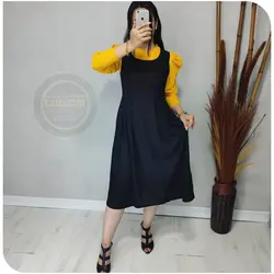 شومیز و سارافون آستین پفی