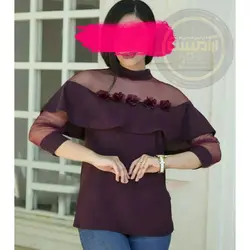 شومیز آستین تور