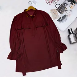 شومیز حلقه ای آستین بنددار