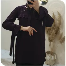 شومیز حلقه ای آستین بنددار