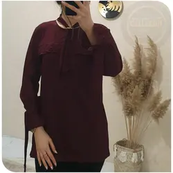 شومیز حلقه ای آستین بنددار