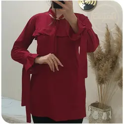 شومیز حلقه ای آستین بنددار