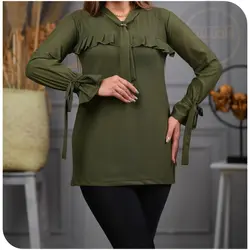 شومیز حلقه ای آستین بنددار