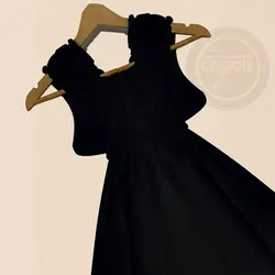 پیراهن عروسکی مشکی