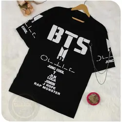 تیشرت لانگ BTS زنجیردار