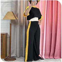 کراپ و شلوار کمر کشدوزی