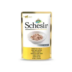پوچ مخصوص گربه بالغ طعم مرغ در ژله شسیر