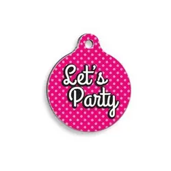 پلاک گردنی سگ و گربه Let's party برند Luna