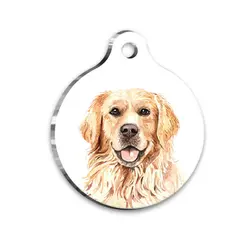پلاک گردنی گرد سگ Golden retriever برند Luna