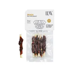 تشویقی سگ استخوان دورپیچ طعم سینه اردک برند لونا