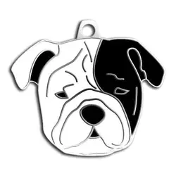 پلاک گردنی سگ Bulldog برند Luna