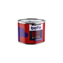 کنسرو سوپر پریمیوم نچرال سگ بالغ طعم گوشت و مرغ بالتو