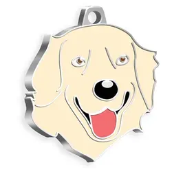 پلاک گردنی سگ Golden retriever برند Luna