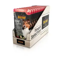 پوچ گوشت گاو با رشته فرنگی و کدو سبز بلکاندو مخصوص سگ بالغ 125gr