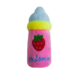 اسباب بازی صدادار سگ طرح شیشه شیر صورتی