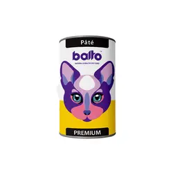 کنسرو پریمیوم پته گربه بالغ طعم بوقلمون و مرغ بالتو