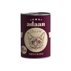کنسرو گربه پته مرغ و جگر آدان
