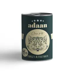 کنسرو گربه پته مرغ و سبزیجات آدان