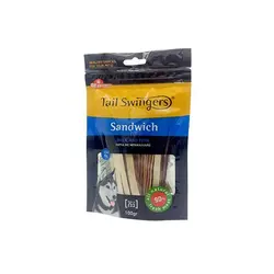 تشویقی سگ کم چرب فیله اردک و ماهی رشته ای  Pet- intrest وزن ۱۰۰ گرم