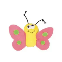 اسباب بازی پروانه پارچه ای مخصوص گربه/ 6 سانتی
