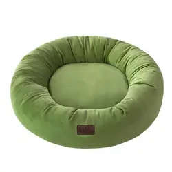 جای خواب گرد سگ و گربه رنگ سبز Luna
