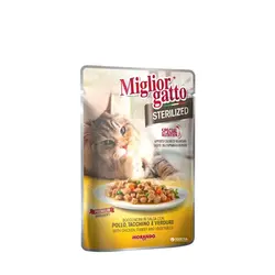 Pouch Chicken,Turkey and vegetables Chunks in Sauce 85gr