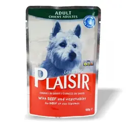 سوپ مخصوص سگ بالغ حاوی گوشت گاو  و سبزیجات 100gr