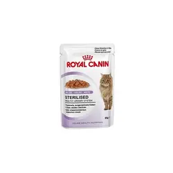 پوچ گربه بالغ عقیم شده در ژله 85گرمی برند رویال کنین