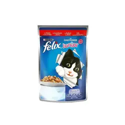 پوچ بچه گربه طعم گوشت فلیکس