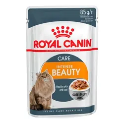 پوچ گربه بالغ درگوشت برای زیبایی پوست و مو 85 گرمی رویال کنین