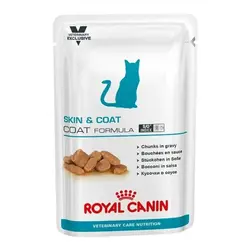 پوچ گربه برای تقویت پوست و مو (ریزش مو و حساسیت پوستی) 100gr رویال کنین