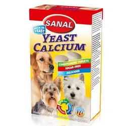 قرص تشویقی ویتامینه کلسیم سگ سانال بهمراه مخمر وزن 30گرم
