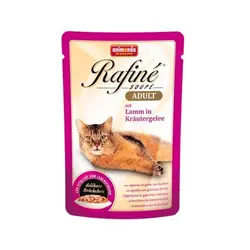 پوچ رافینه حاوی گوشت بره در ژله سبزیجات مخصوص گربه بالغ 100gr