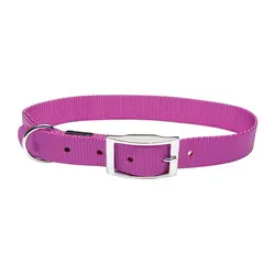 قلاده گردنی سگک فلزی سایز L - بنفش روشن