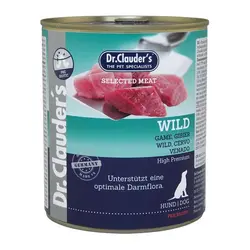 كنسرو دكتركلودرز مخصوص سگ حاوي گوشت شكار 800gr