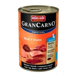 كنسرو گرن کارنو حاوی گوشت گاو و مرغ مخصوص توله سگ 400gr