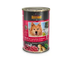 کنسرو بیف + سیب زمینی و نخود سبز بلکاندو مخصوص سگ بالغ 400gr