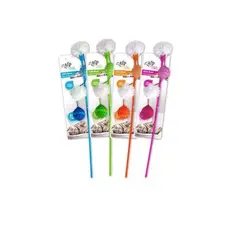 چوب بازی گربه به همراه توپ و پر