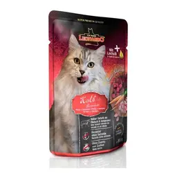 پوچ لئوناردو مخصوص گربه بالغ حاوی گوشت گوساله و سبزیجات 85gr