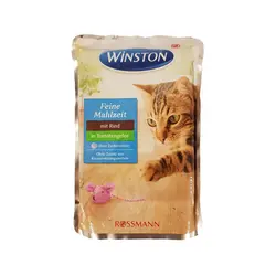 پوچ مخصوص گربه طعم گوشت گاو و گوجه فرنگی وینستون