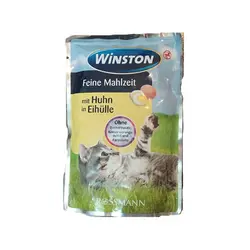 پوچ مخصوص گربه طعم مرغ و تخم مرغ وینستون