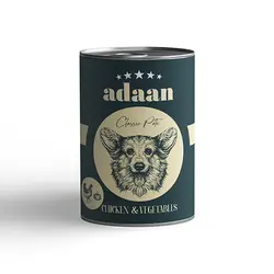 کنسرو سگ پته مرغ و سبزیجات آدان