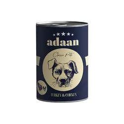 کنسرو سگ پته مرغ و بوقلمون آدان